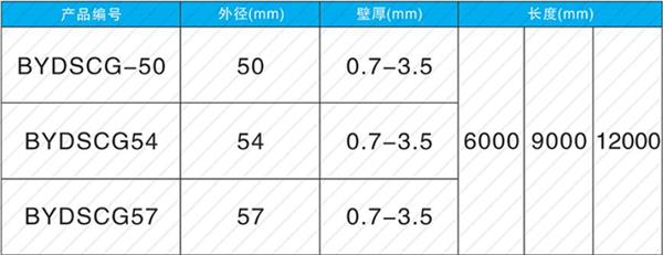 天门钳压式声测管产品规格尺寸